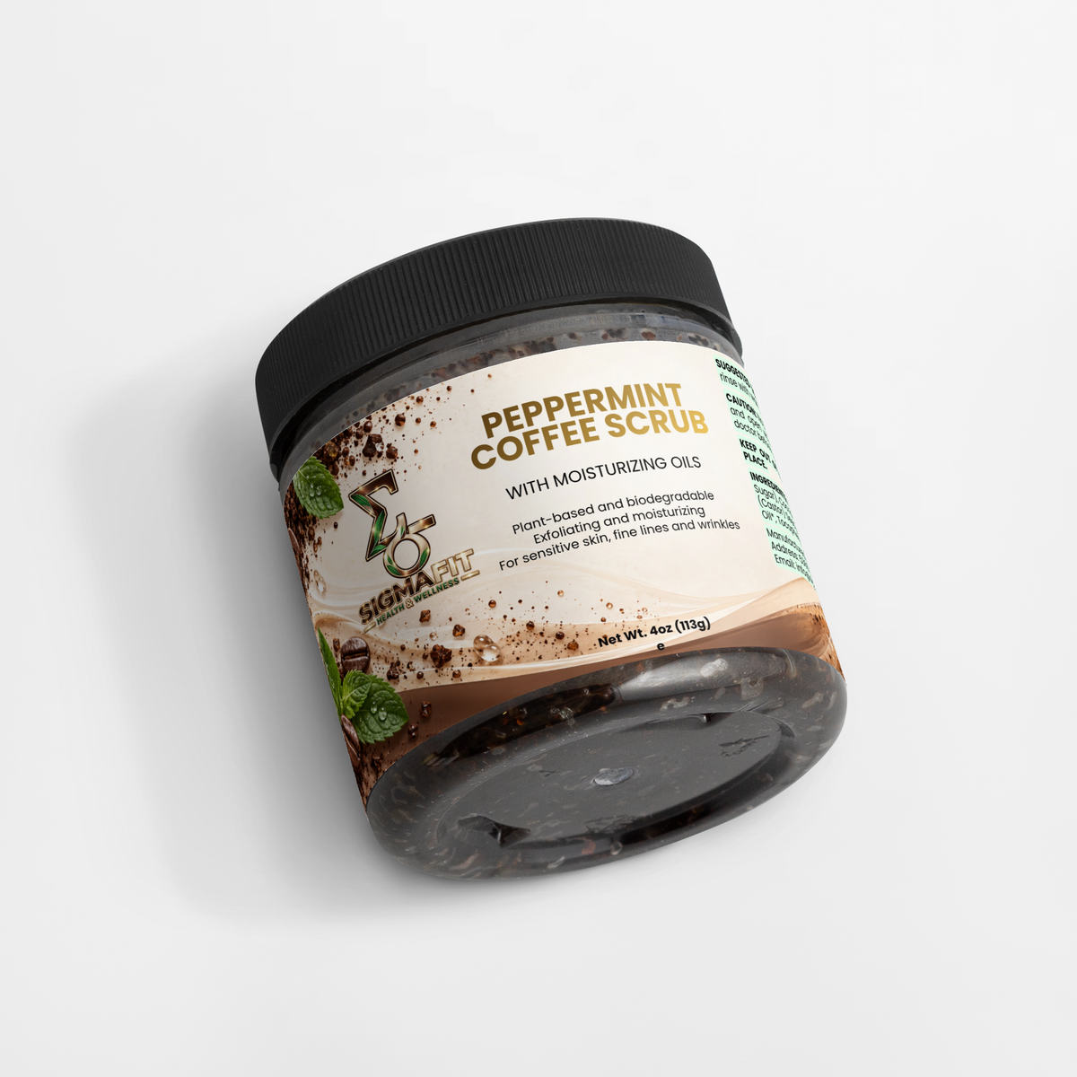 Peppermint Coffee Scrub