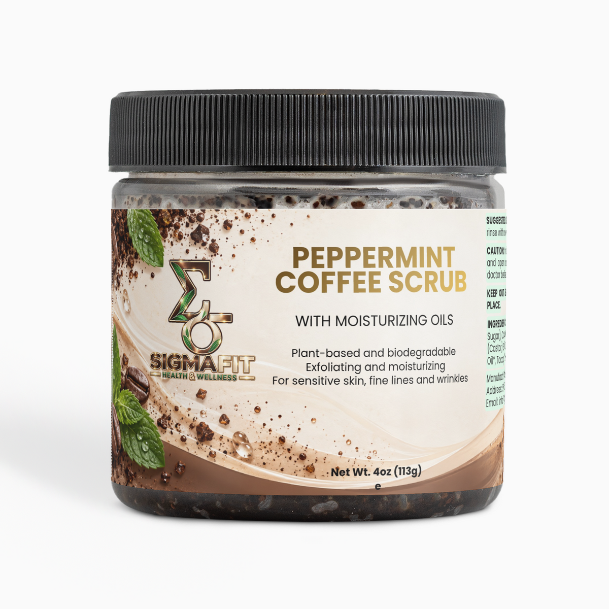 Peppermint Coffee Scrub