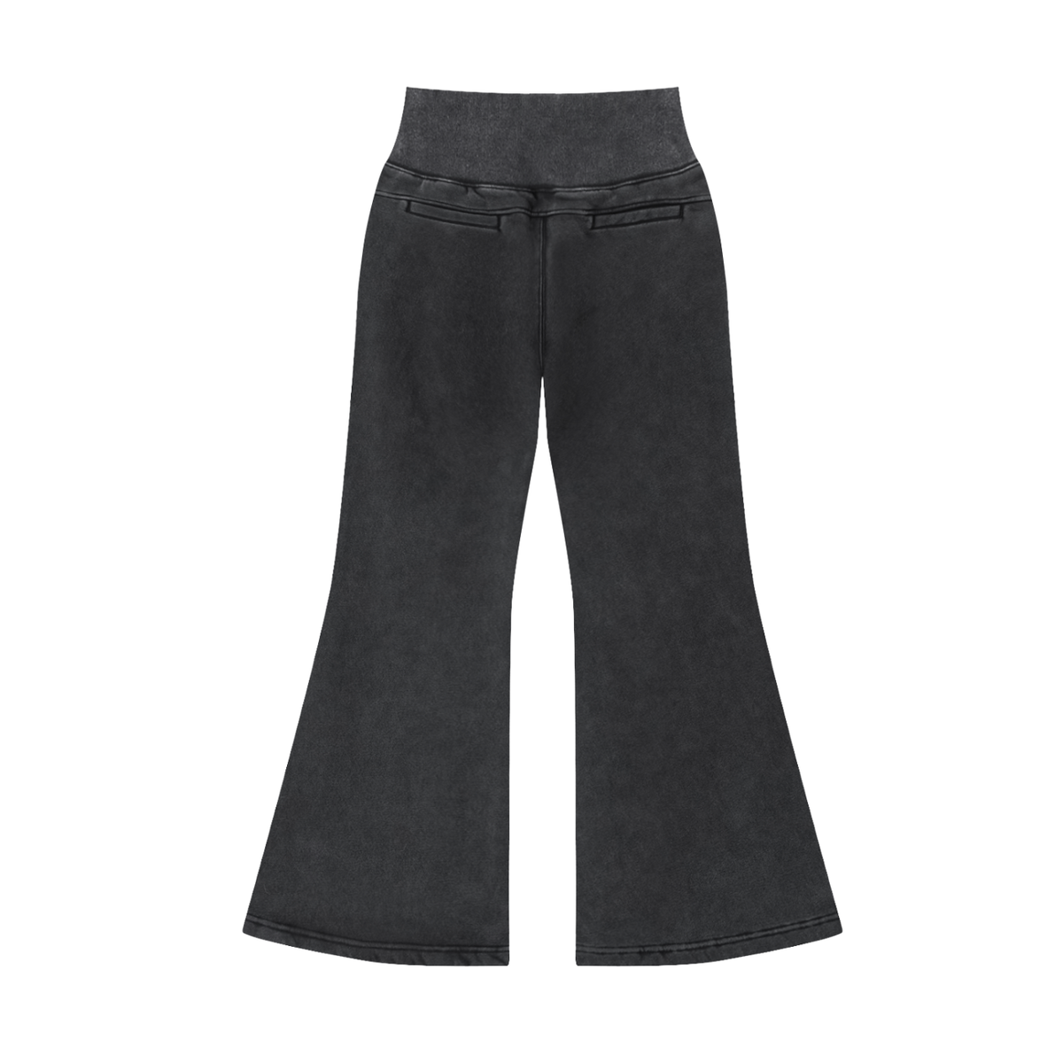 DYS Vintage Washed Flared Fleece Pants, Washed Black, alternate view