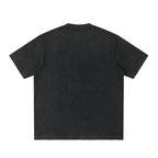DYS Heavyweight Vintage Washed Frayed T-Shirt, Black, alternate view