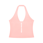 DYS Women's Ruched Halter Yoga Tank Top, Pink, alternate view