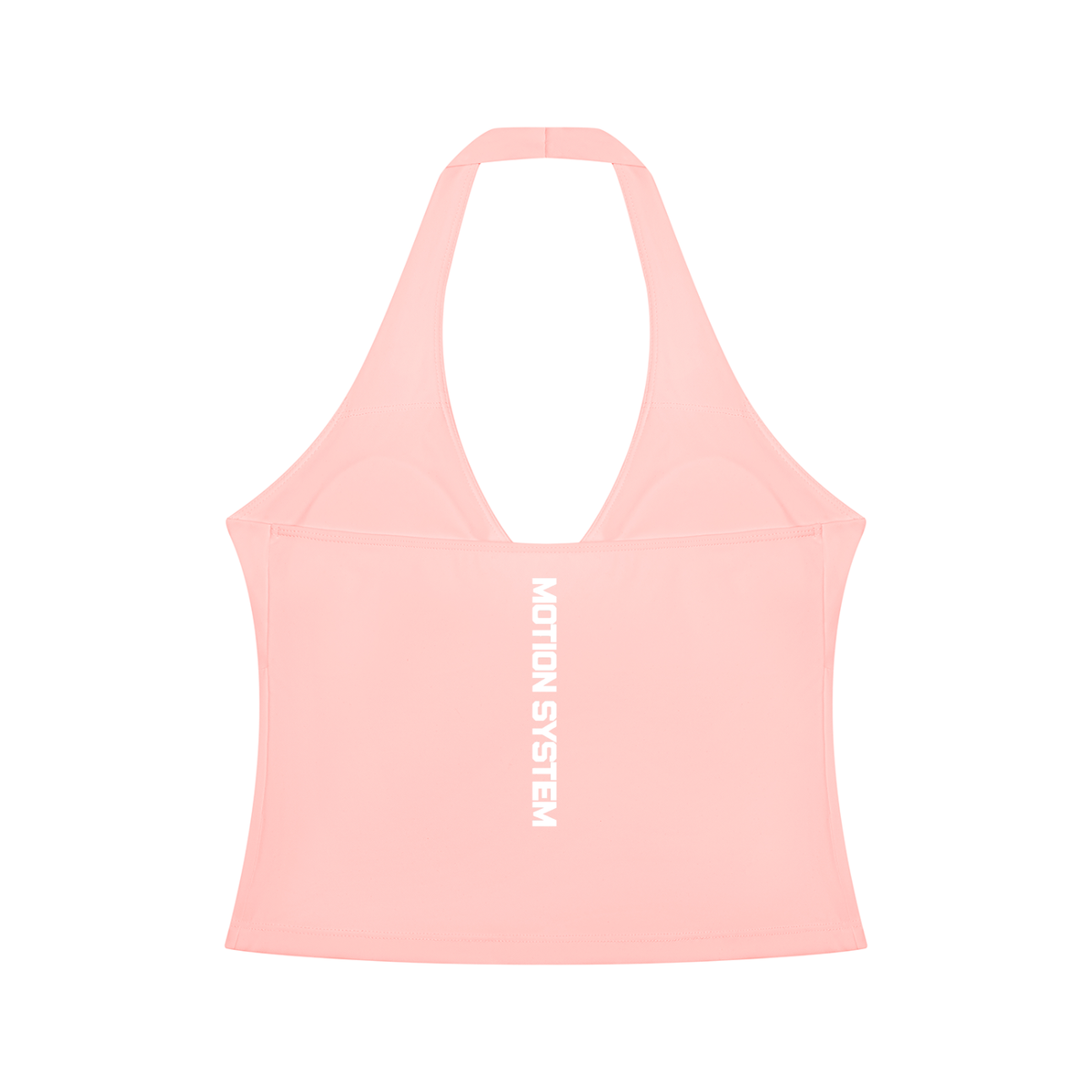 DYS Women's Ruched Halter Yoga Tank Top, Pink, alternate view