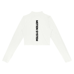 DYS Women's Crop Yoga Sports Jacket, White, alternate view