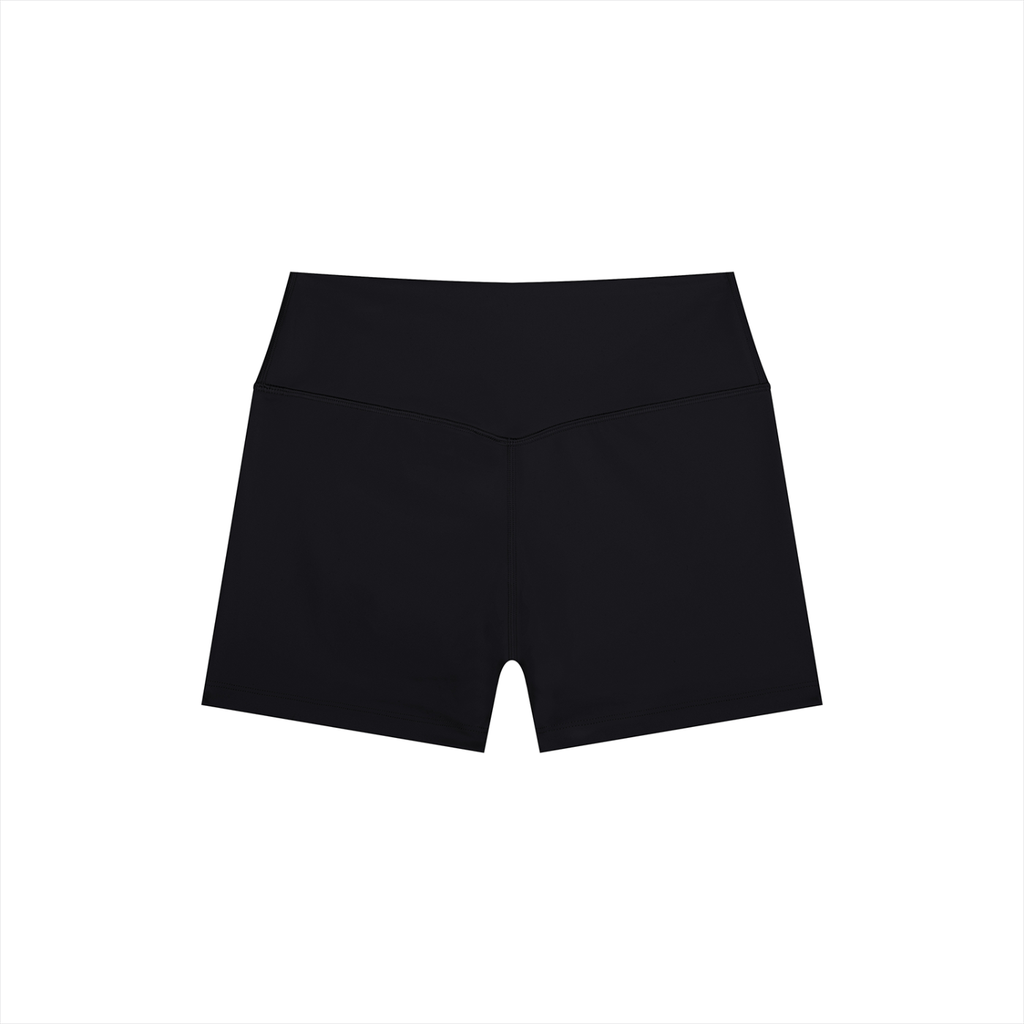 DYS Women's High Rise Yoga Shorts, Black, alternate view