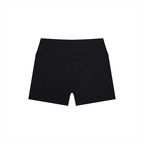 DYS Women's High Rise Yoga Shorts, Black, alternate view