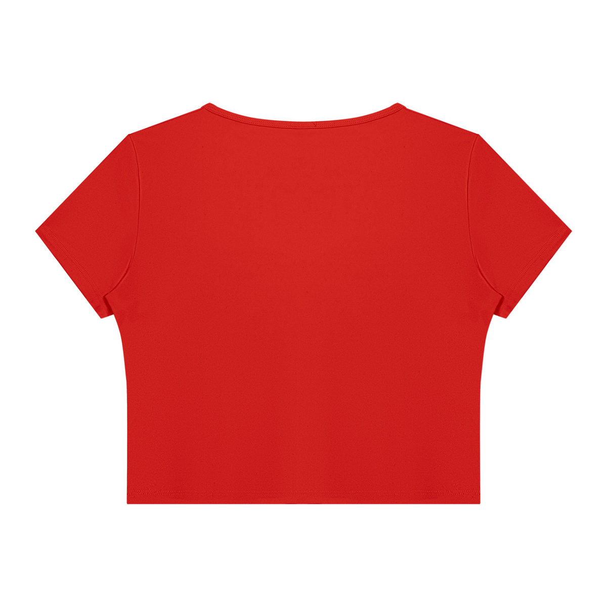 DYS Women's Topstitch Yoga T-Shirt, Red, alternate view