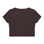 DYS Women's Topstitch Yoga T-Shirt, Brown, alternate view