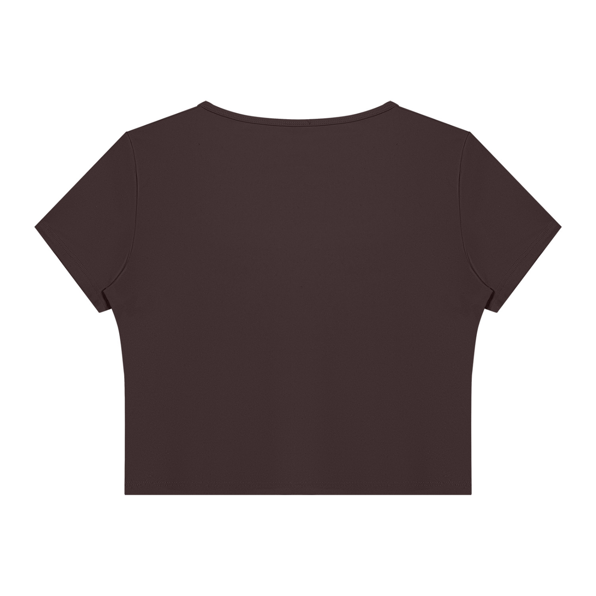 DYS Women's Topstitch Yoga T-Shirt, Brown, alternate view