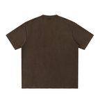 DYS Heavyweight Vintage Washed Frayed T-Shirt, Coffee, alternate view