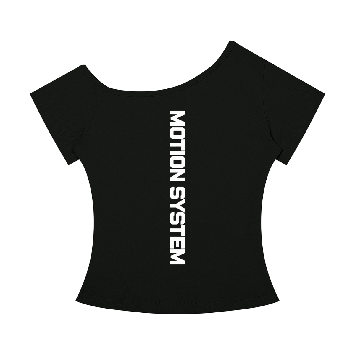 DYS Women's Off-the-Shoulder T-Shirt, Black, alternate view