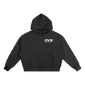 DYS Boxy Oversized Hoodie, Black, front view