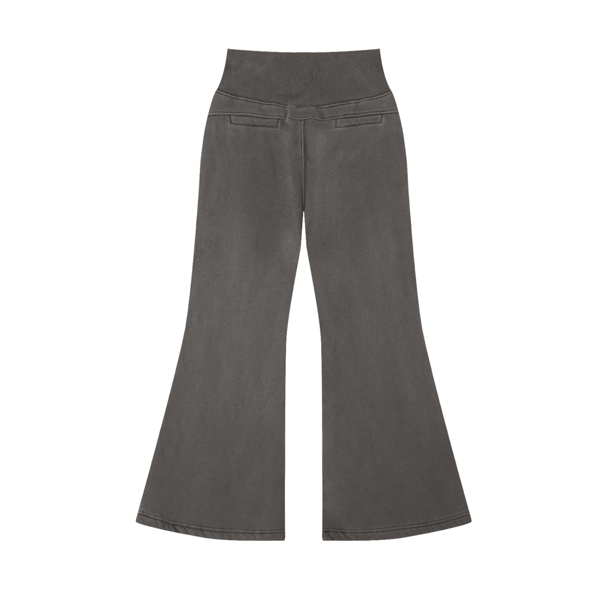 DYS Vintage Washed Flared Fleece Pants, Dark Gray, alternate view