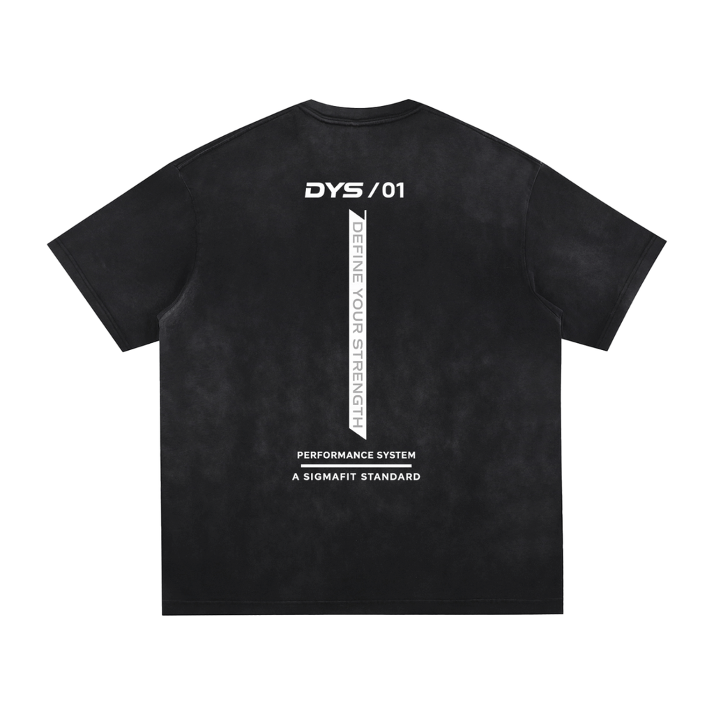 DYS Vintage Washed Hand-Frayed T-Shirt, Vintage Black Gray, alternate view