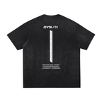 DYS Vintage Washed Hand-Frayed T-Shirt, Vintage Black Gray, alternate view