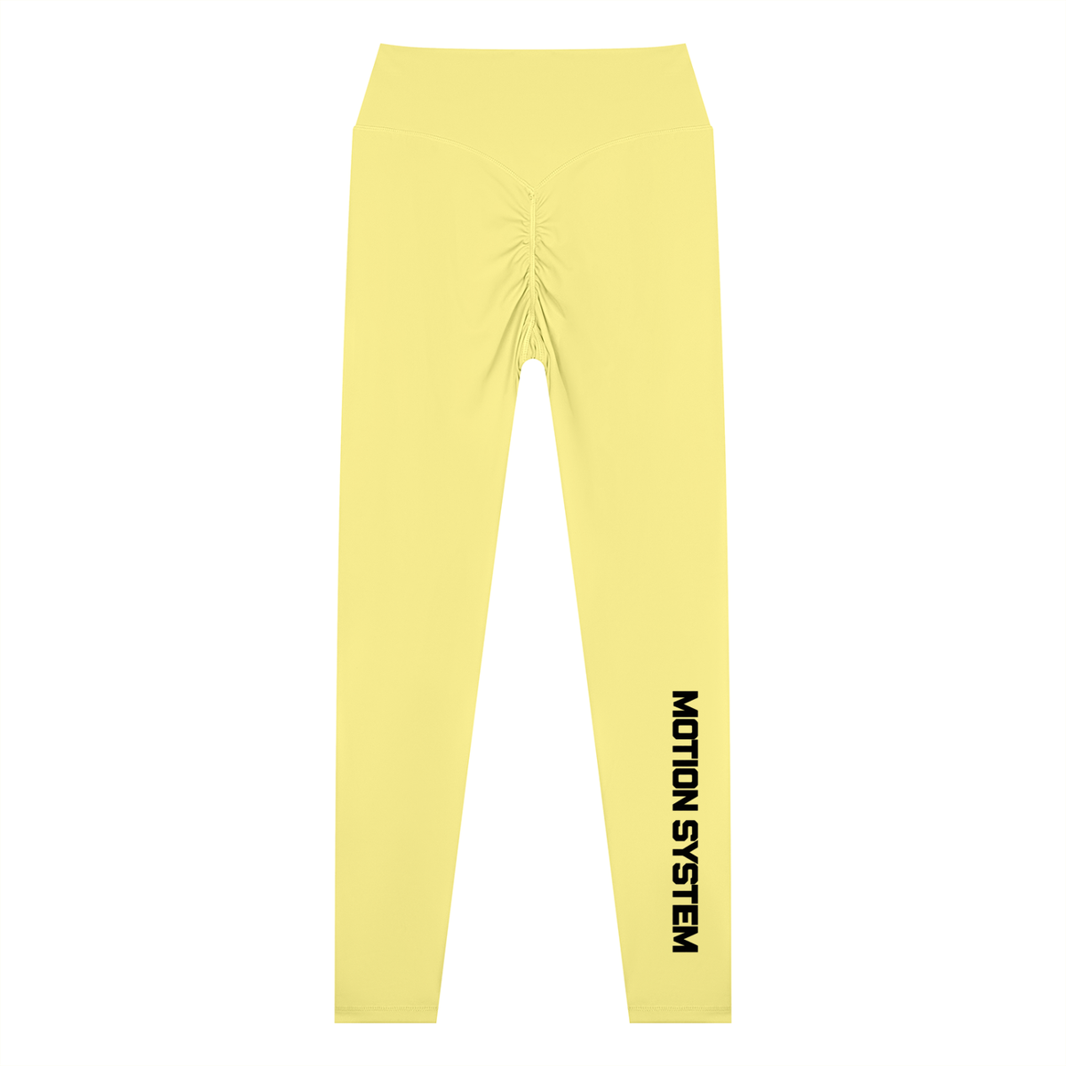 DYS Women's High Waisted Yoga Leggings, Yellow, alternate view