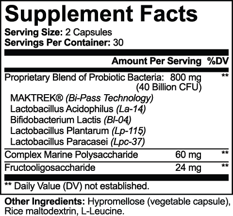 Probiotic 40 Billion with Prebiotics