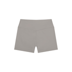 DYS Women's High Rise Yoga Shorts, Gray, alternate view