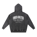 DYS Snow Wash Fleece Oversize Hoodie, Black, alternate view