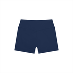 DYS Women's High Rise Yoga Shorts, Navy Blue, alternate view