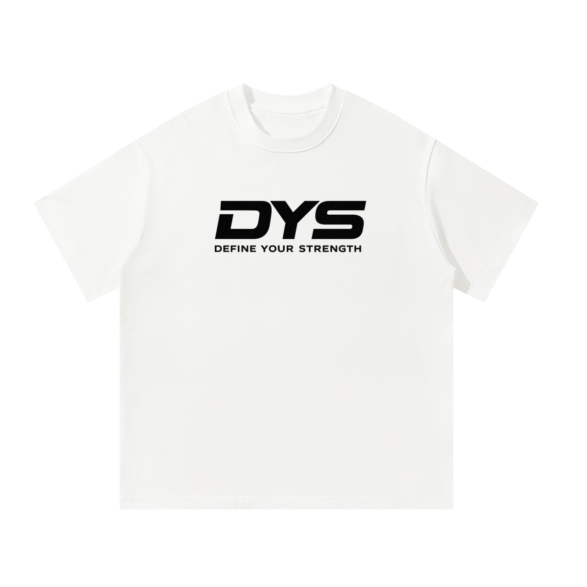 DYS Unisex Oversized T-Shirt, White, front view