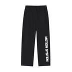 DYS Reflective Striped Straight-Leg Sweatpants, Black, alternate view