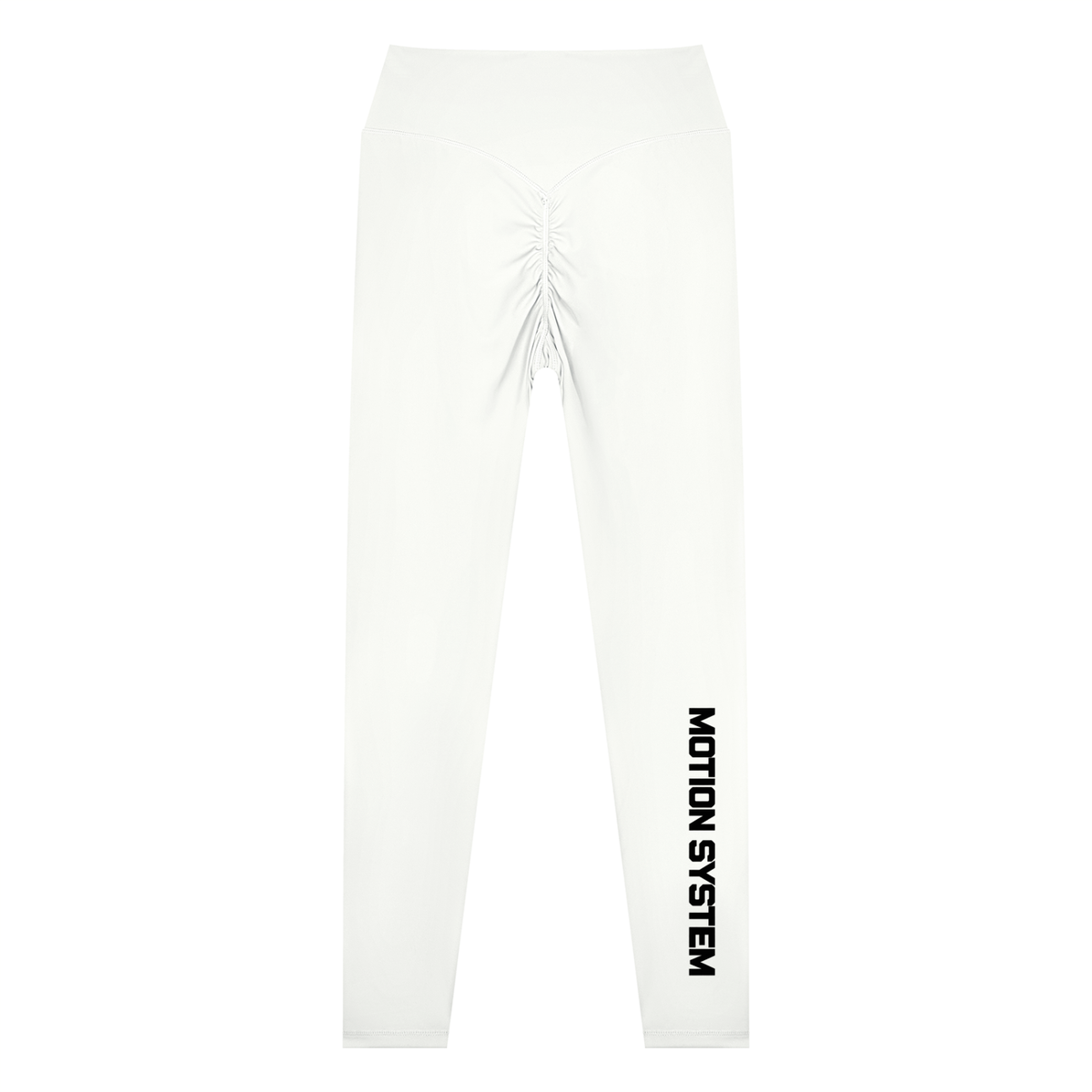 DYS Women's High Waisted Yoga Leggings, White, alternate view