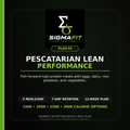 SigmaFit Pescatarian Lean Performance Meal Plan