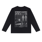 DYS Unisex Heavyweight Long Sleeve T-Shirt, Black, alternate view