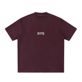 DYS Heavyweight Vintage Washed Frayed T-Shirt, Ume Purple, front view