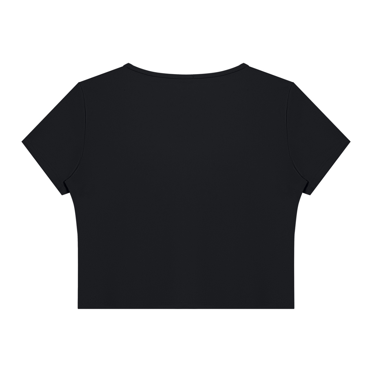 DYS Women's Topstitch Yoga T-Shirt, Black, alternate view