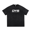 DYS Vintage Washed Hand-Frayed T-Shirt, Vintage Black Gray, front view