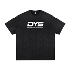 DYS Vintage Washed Hand-Frayed T-Shirt, Vintage Black Gray, front view