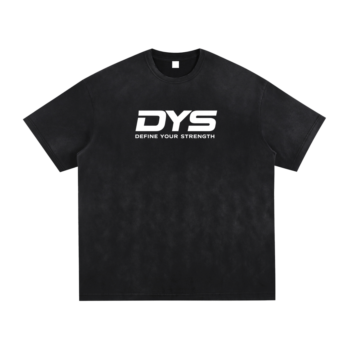 DYS Vintage Washed Hand-Frayed T-Shirt, Vintage Black Gray, front view