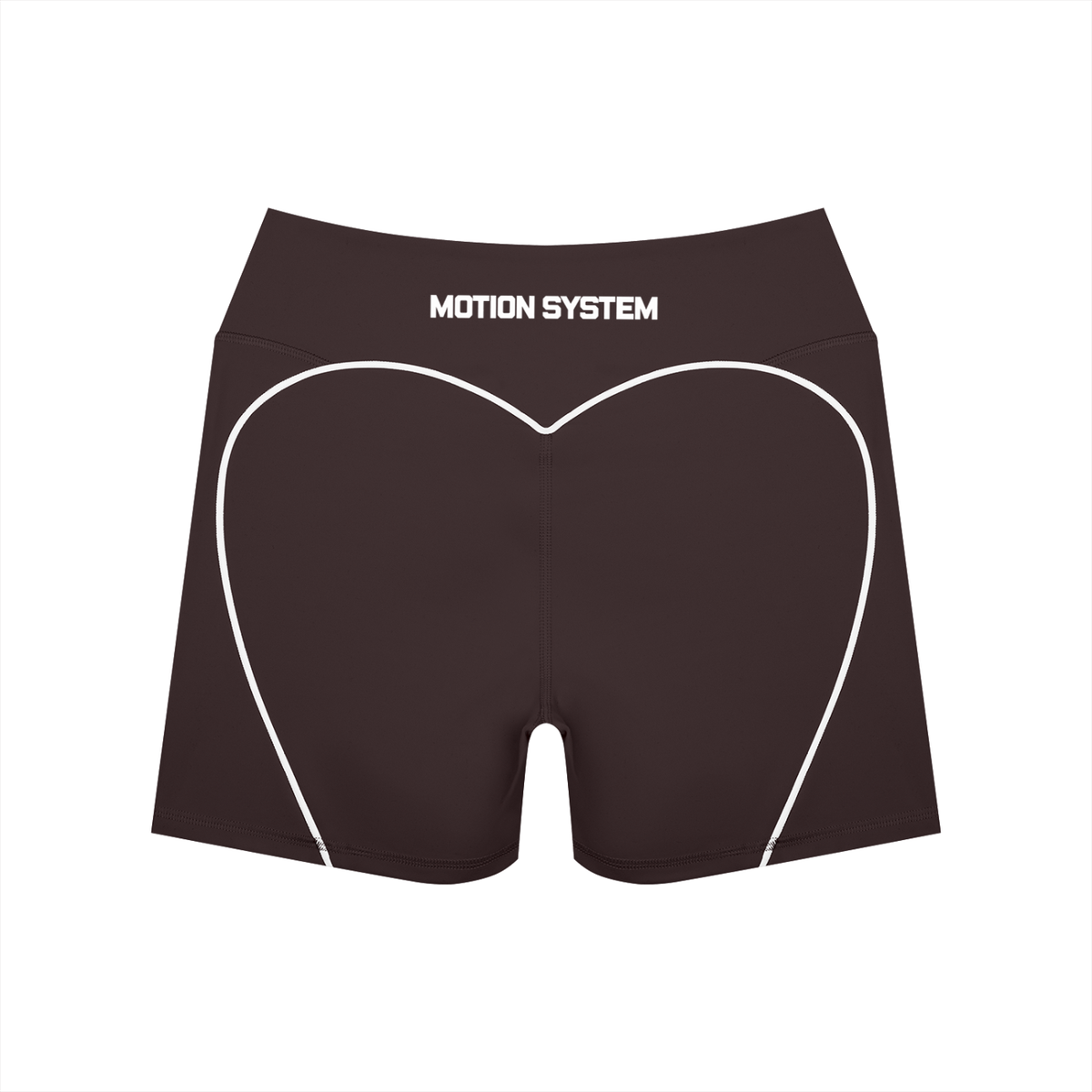 DYS Women's High Waisted Yoga Biker Shorts, Brown, alternate view