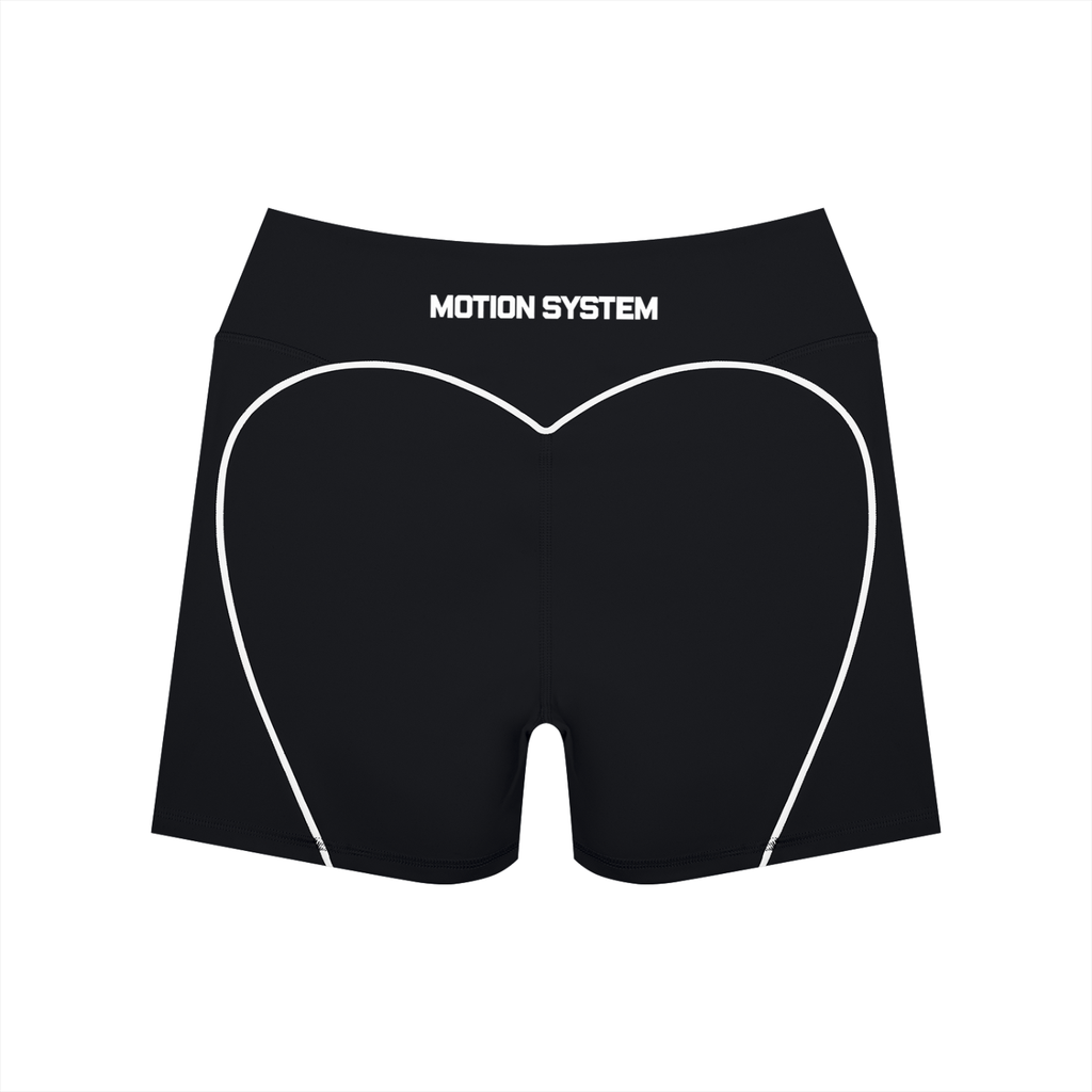 DYS Women's High Waisted Yoga Biker Shorts, Black, alternate view