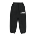 DYS Fleeced Jogger Sweatpants, Black, front view