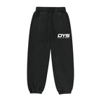 DYS Fleeced Jogger Sweatpants, Black, front view