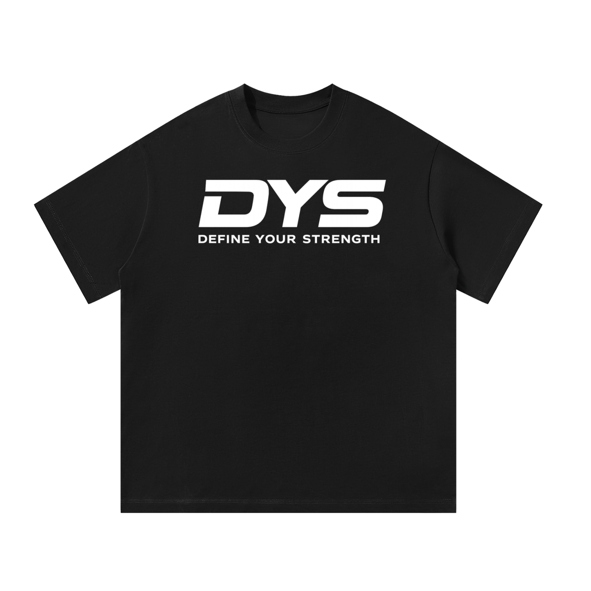 DYS Unisex Oversized T-Shirt, Black, front view