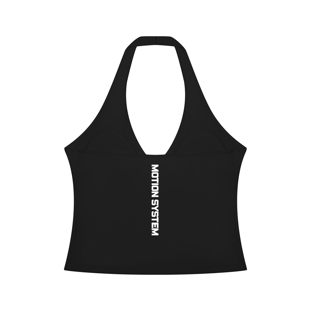 DYS Women's Ruched Halter Yoga Tank Top, Black, alternate view