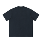 DYS Heavyweight Vintage Washed Frayed T-Shirt, Navy Blue, alternate view