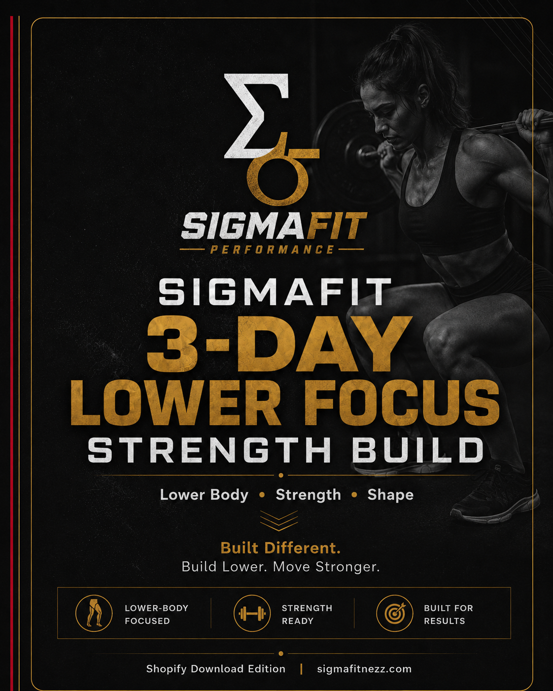 SigmaFit 3-Day Lower Focus Strength Build cover